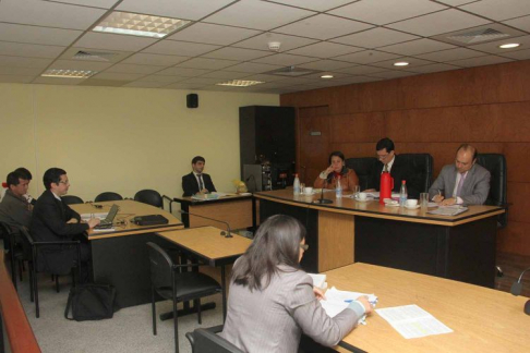 Imágen de un juicio oral y público desarrollado en el Palacio de Justicia de Asunción