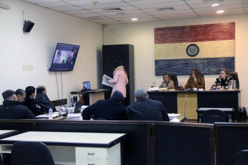 Juicio oral desarrollado en el Palacio de Justicia de Asunción