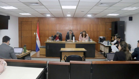 Imágen de un juicio oral y público desarrollado en el Palacio de Justicia