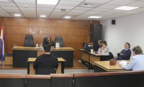 Juicio oral desarrollado en el Palacio de Justicia de Asunción