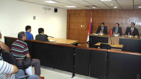 Imagen de un Juicio Oral realizado en el Palacio de Justicia de Asunción