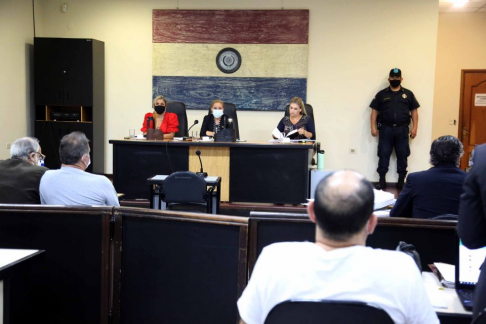 Imágen de un juicio oral y público desarrollado en el Palacio de Justicia