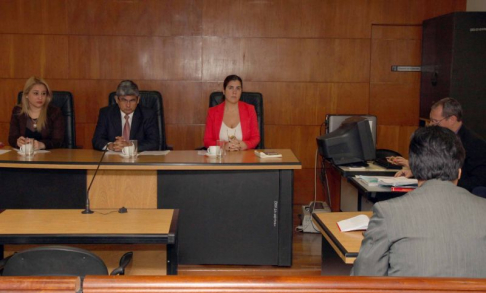 Juicio oral y público desarrollado en el Palacio de Justicia de Asunción