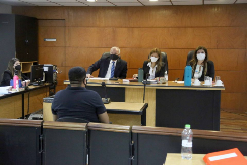 Juicio oral desarrollado en el Palacio de Justicia de Asunción.