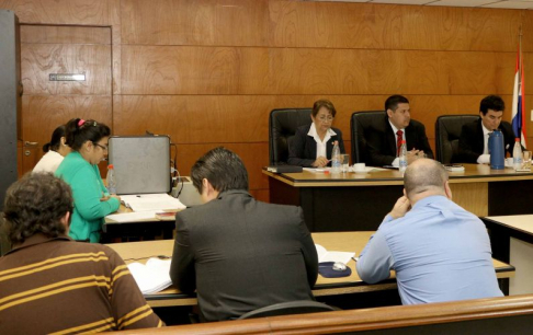 Imágenes de un juicio oral y público desarrollado en el Palacio de Justicia 