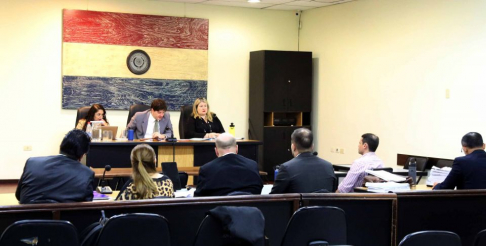 Juicio oral desarrollado en el Palacio de Justicia de Asunción