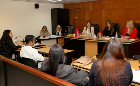 Imagenes de un Juicio Oral y Público desarrollado en el Palacio de Justicia de Asunción