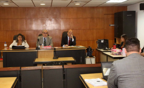 Juicio oral desarrollado en el Palacio de Justicia de Asunción.