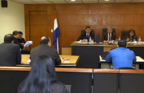 Imágen de un juicio oral y público desarrollado en el Palacio de Justicia
