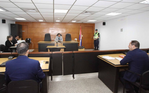 Juicio oral desarrollado en el Palacio de Justicia de Asunción