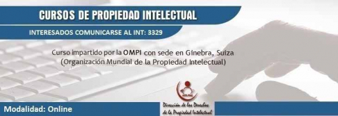 Las inscripciones están habilitadas para los cursos de propiedad intelectual.