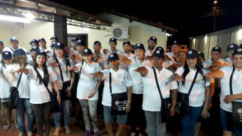 Juramento de los nuevos voluntarios de Justicia.