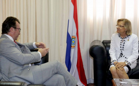 La presidenta de la máxima instancia judicial, doctora Alicia Pucheta de Correa, recibió la visita protocolar de SE Alessandro Palermo, embajador de la Unión Europea.