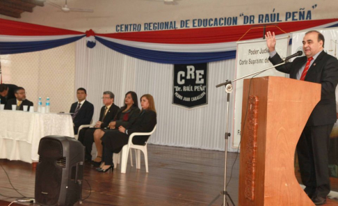 El director del SNFJ, Rigoberto Zarza, agradeció a los presentes y a todos los que apoyan el proyecto