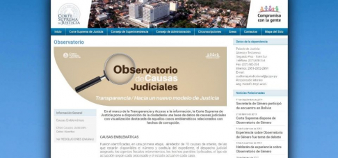 Presentaron propuesta de la plataforma digital Observatorio de Causas Judiciales.