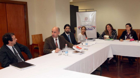 Mesa de trabajo interinstitucional, miembros de la Comisión Técnica de Apoyo a la Justicia Penal.