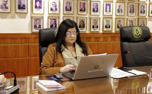 Vicepresidenta Llanes informó sobre productividad del primer semestre en la Sala Penal y Contencioso Administrativo.