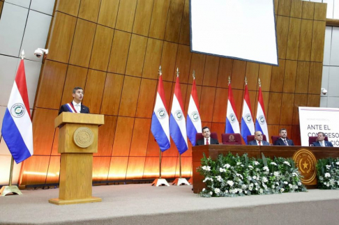 Presentación del tercer informe de gestión del Ejecutivo.