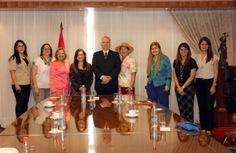 Se reunieron autoridades de la Corte Suprema de Justicia y Amnistía Internacional - Sección Paraguaya.