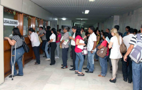 La Oficina de Legalizaciones funciona en la planta baja del Palacio de Justicia.
