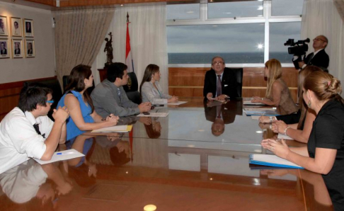 La reunión se llevó a cabo en la sala del pleno de la Corte Suprema de Justicia