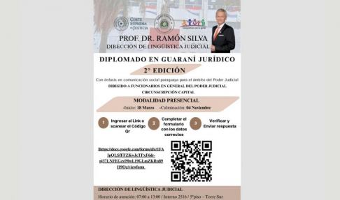  Realizarán Diplomado de Guaraní Jurídico con énfasis en Comunicación Social Paraguaya