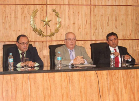 Durante el Seminario Taller sobre Derecho Procesal Civil.