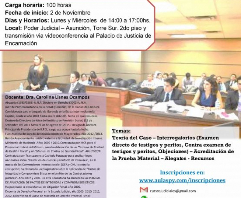 Afiche del diplomado que se desarrolló ayer y proseguirá los lunes y miércoles.