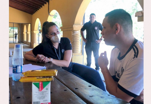 Visita de control penitenciario en Emboscada.