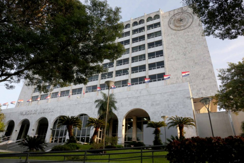 Fachada del Palacio de Justicia de Asunción