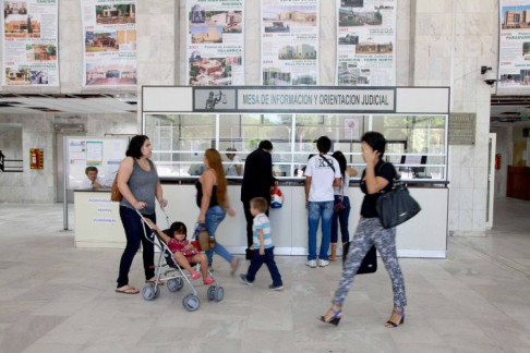 La Mesa de Información y Orientación Judicial Básica del Poder Judicial recibió un total de 105.294 consultas.