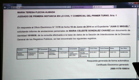 Formato desarrollado para la aplicación Oficio Electrónico