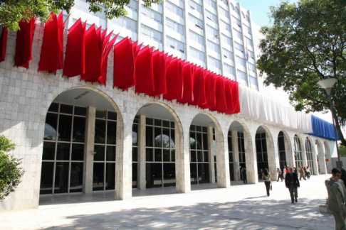 Fachada del Palacio de Justicia de Asunción.