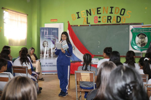 Estudiantes de Nueva Germania participaron del Programa “El Juez que yo quiero”.