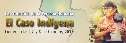 Afiche del derecho indígena, tema central del ciclo de conferencias.