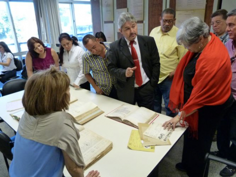 Visita de magistrados de la UIM al Museo de la Justicia.