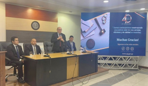 Presentaron oficialmente el Informe de Gestión y Rendición de Cuentas correspondiente al año 2025 de la Circunscripción Judicial de Amambay. 