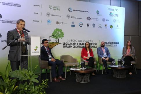 El presidente de la Corte Suprema de Justicia, Eugenio Jiménez Rolón, destacó la importancia de vivir en un ambiente saludable.