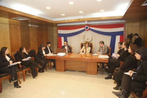 Reunión técnica de coordinación para el 180° Periodo de Sesiones de la Corte IDH en Paraguay.