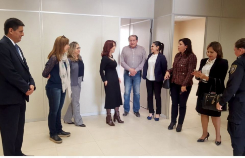 La ministra de la Corte Suprema de Justicia, Miryam Peña, visitó las instalaciones de la sede judicial de Pedro Juan Caballero.