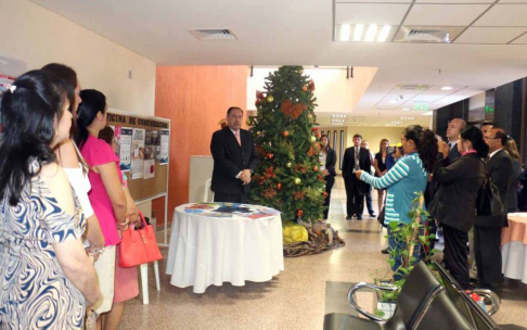 En el Palacio de Justicia de Villarrica se realizó el acto de apertura de la Expo Justicia