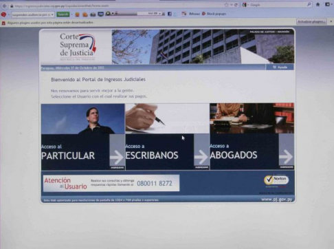 Sistema de Liquidación de Tasas vía internet.