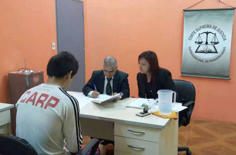 El Centro Educativo de Cambyretá de Itapúa fue visitados por funcionarios de la Dirección de Supervisión de Justicia y Penitenciarías