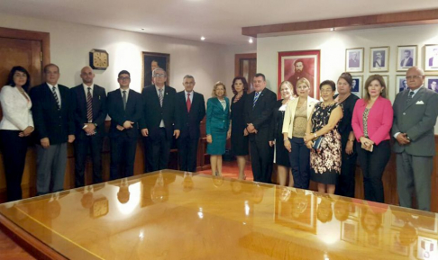 Visita internacional del jurista español doctor Jesús Silva.