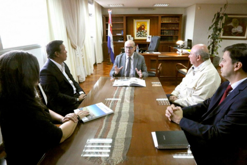 La reunión tuvo lugar en el despacho de la Presidencia de la Corte Suprema de Justicia.