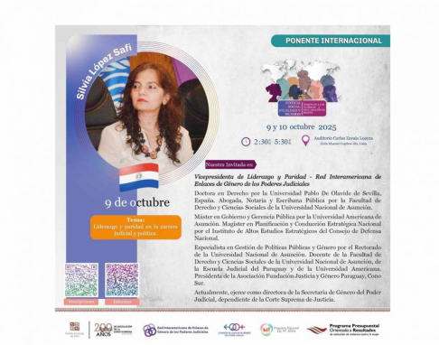 Harán taller internacional sobre herramientas para fortalecer el enfoque de género en los Poderes Judiciales.