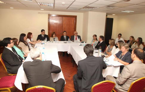 Sala de Conferencias del Palacio de Justicia de Asunción.