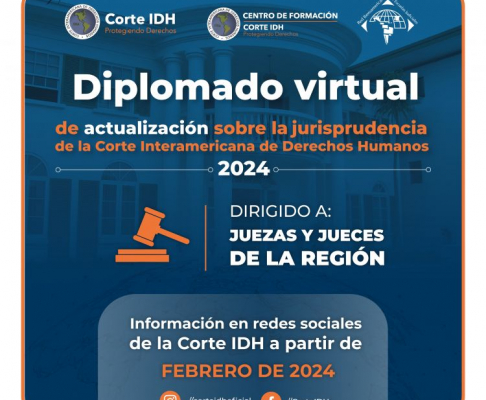 Invitan a participar del Diplomado organizado por la Corte IDH