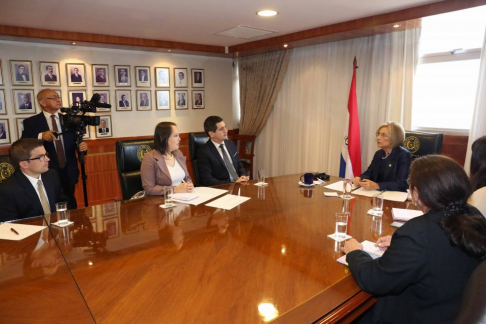 Sala del pleno de la Corte Suprema de Justicia.