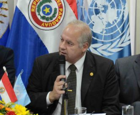 La apertura del “Taller Nacional contra el Terrorismo y su Financiamiento” contó con la presencia del ministro de la Corte Suprema de Justicia Luis María Benítez Riera.